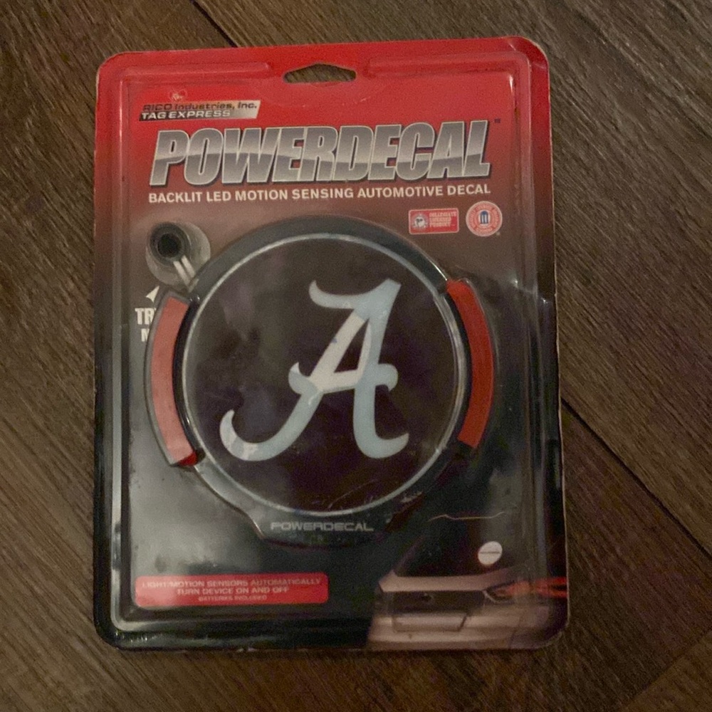 NIP Alabama window, power decal, light up